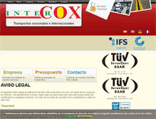 Tablet Screenshot of inter-cox.com